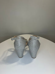 LeChateau Silver Sparkly Heels
