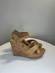 X Appeal Tan Sandal Wedges