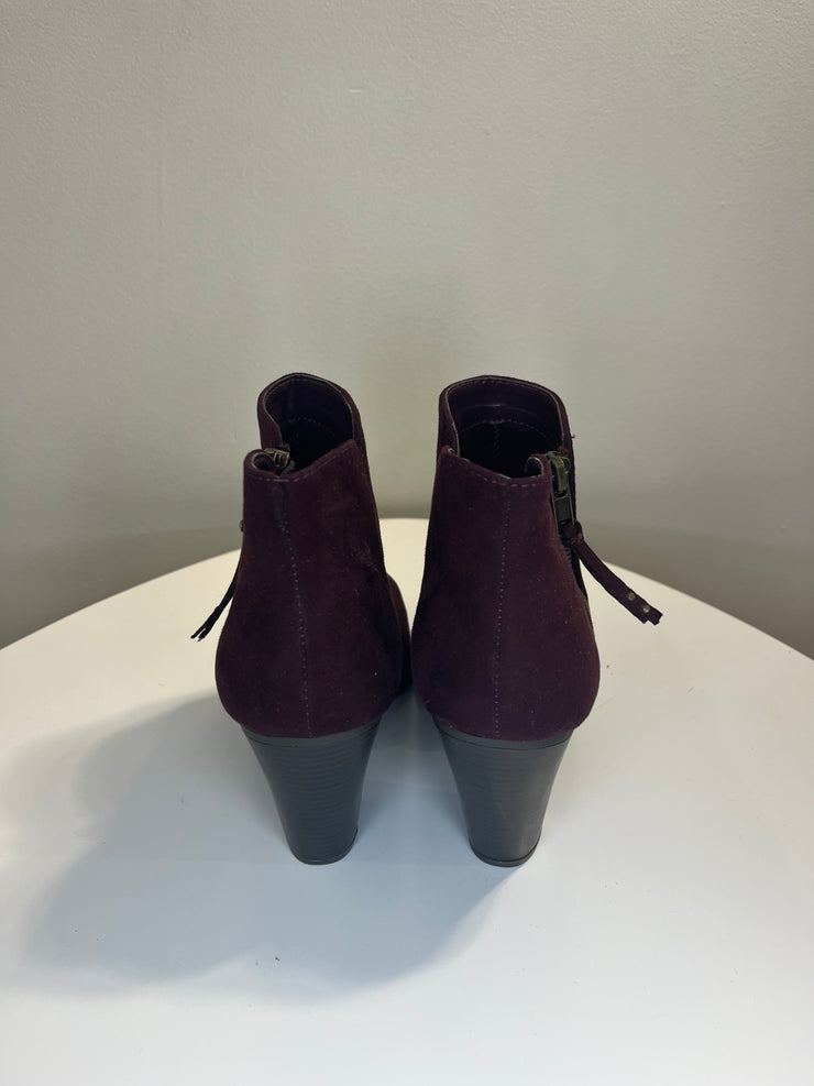 Charlotte R. Plum Suede Bootie