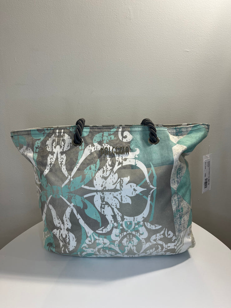 Dolcezza Turq Pattern Tote Bag
