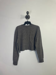 Zara Grey Cropped Sweater