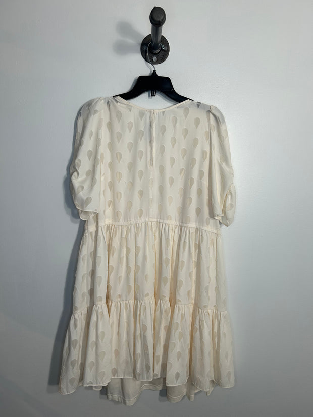 H&M White Patterned Dress