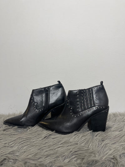 Aldo Black Pointed Ankle Boots
