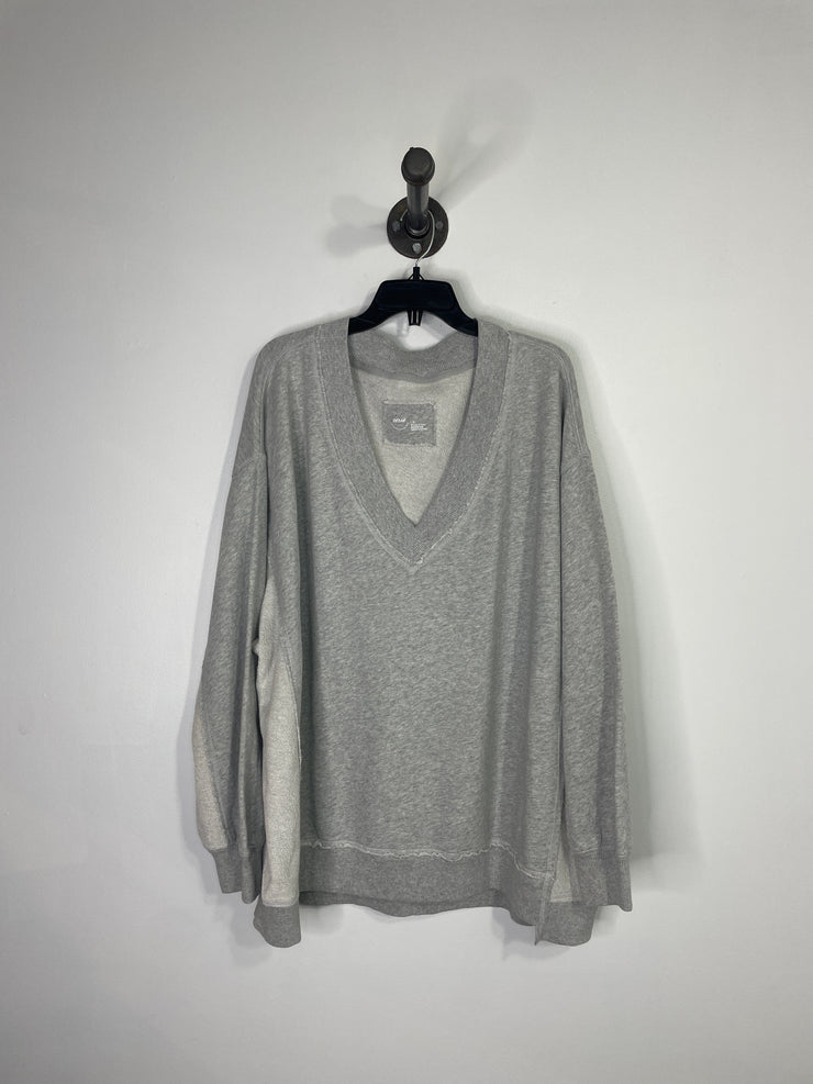 Aerie Grey Oversized Sweatshrt