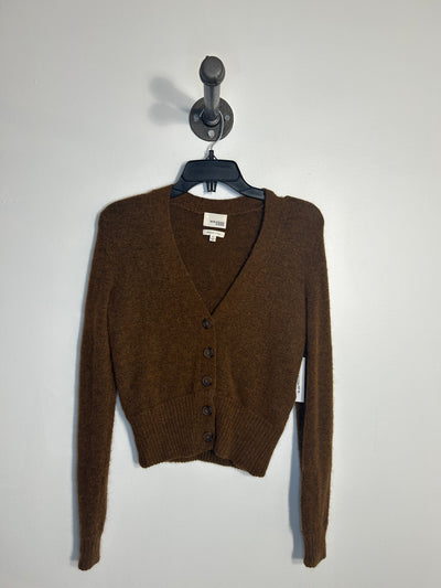 Wilfred Brown Knit Cardigan