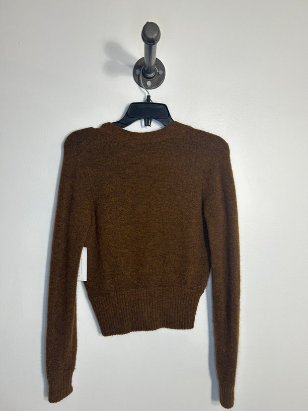 Wilfred Brown Knit Cardigan