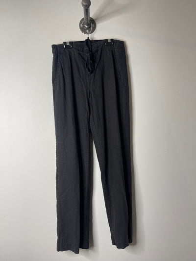 Calvin K. Black Linen Pants