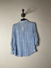 Cloth & Stone Blue Ptrn Blouse