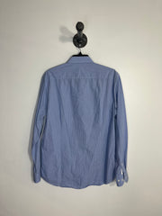 LE Blue Gingham Dress Shirt