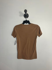 Everlane Tan V-neck Tee