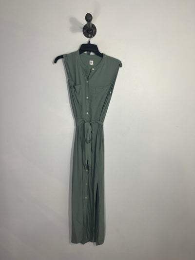 Gap Green Slvless Tie Dress