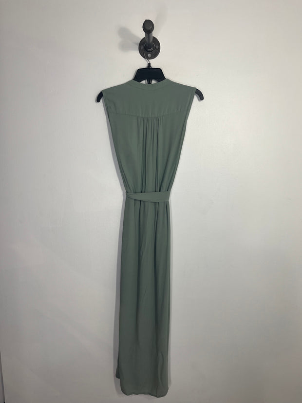 Gap Green Slvless Tie Dress