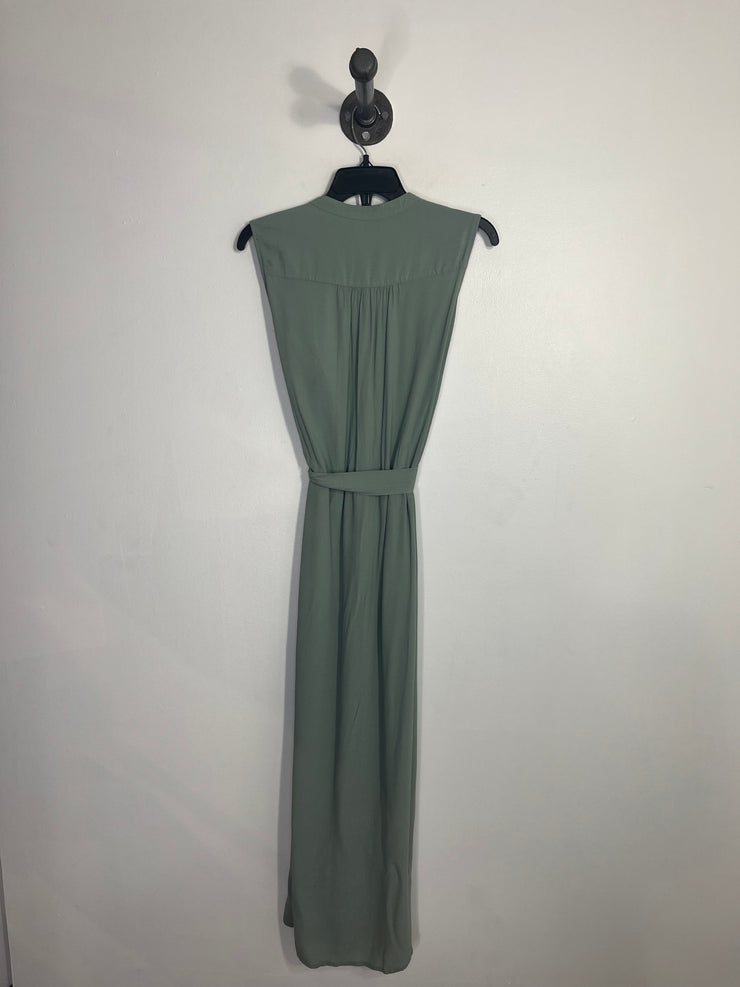 Gap Green Slvless Tie Dress