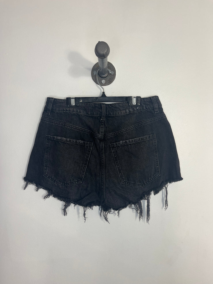 Garage Black Denim Shorts