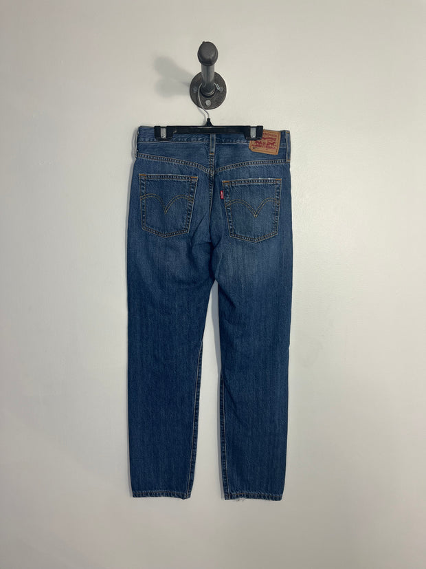 Levi's Blue Midrise Rip Jeans