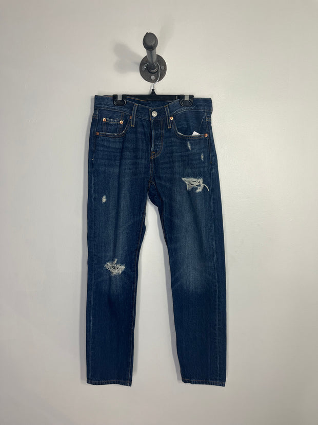 Levi's Dark Rip Straight Jeans