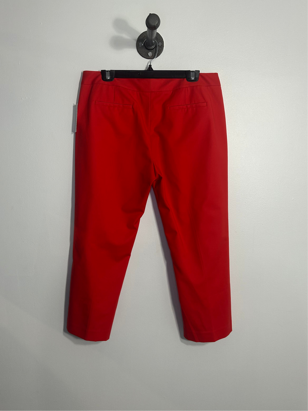 Tahari Red Crop Dress Pants
