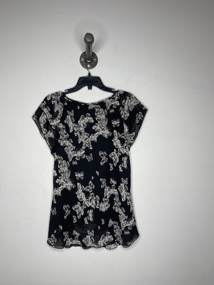 ispiri Black Butterfly Blouse