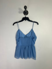 Abercrombie Blue Ruffled Tank