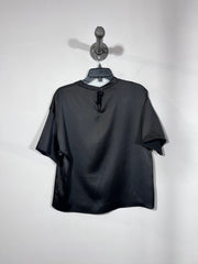 T-shirt en satin noir Zara