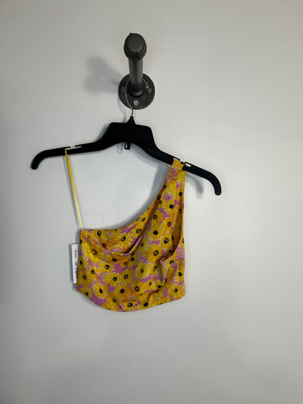 Zara Yellow One Shoulder Tank