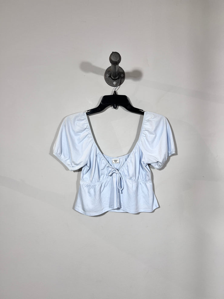 Sunday Best Blue Babydoll Tee