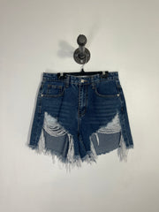 Short en jean délavé foncé Momokrom