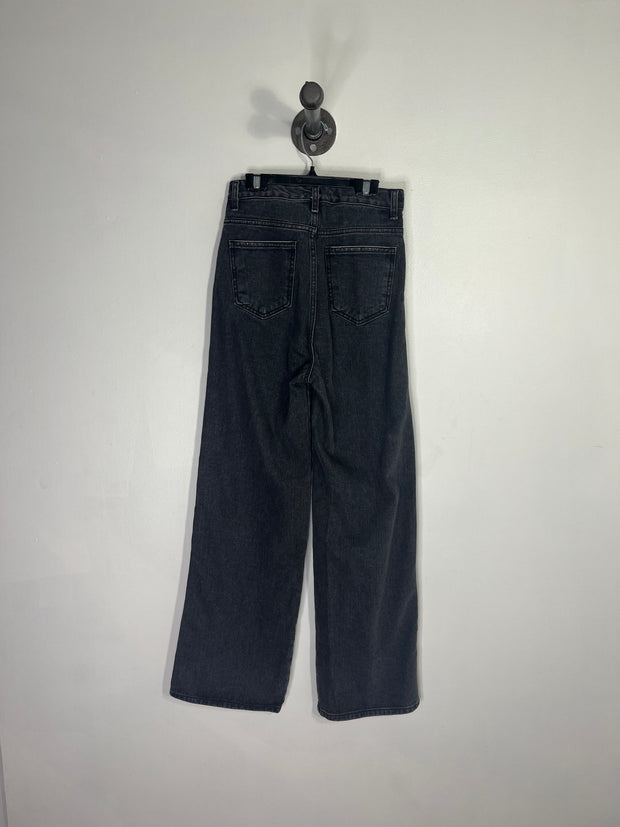 Oak & Fort Blk Wide-Leg Jeans