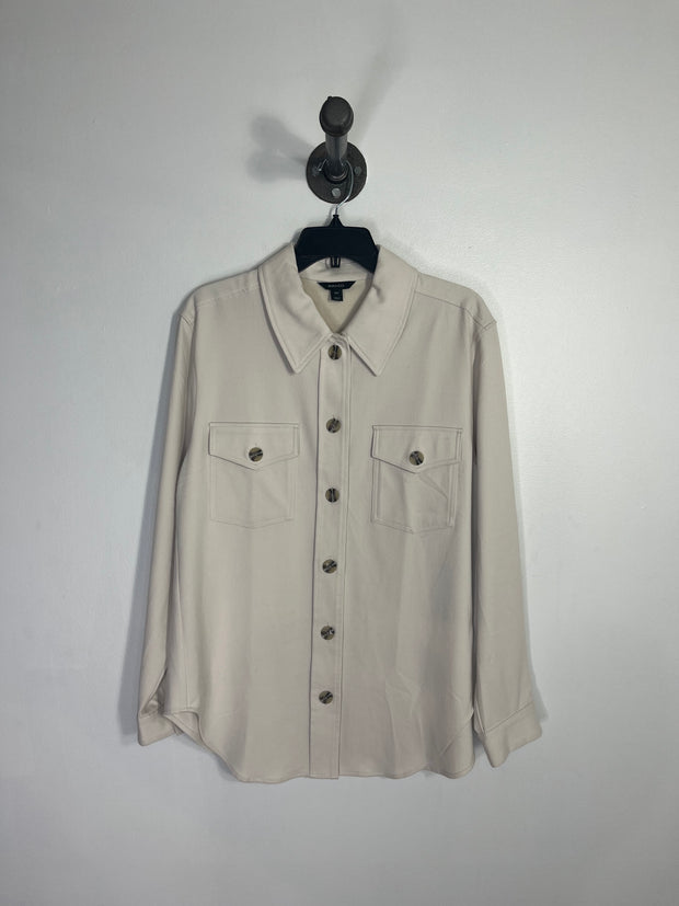 Rw & CO Cream Button Shacket