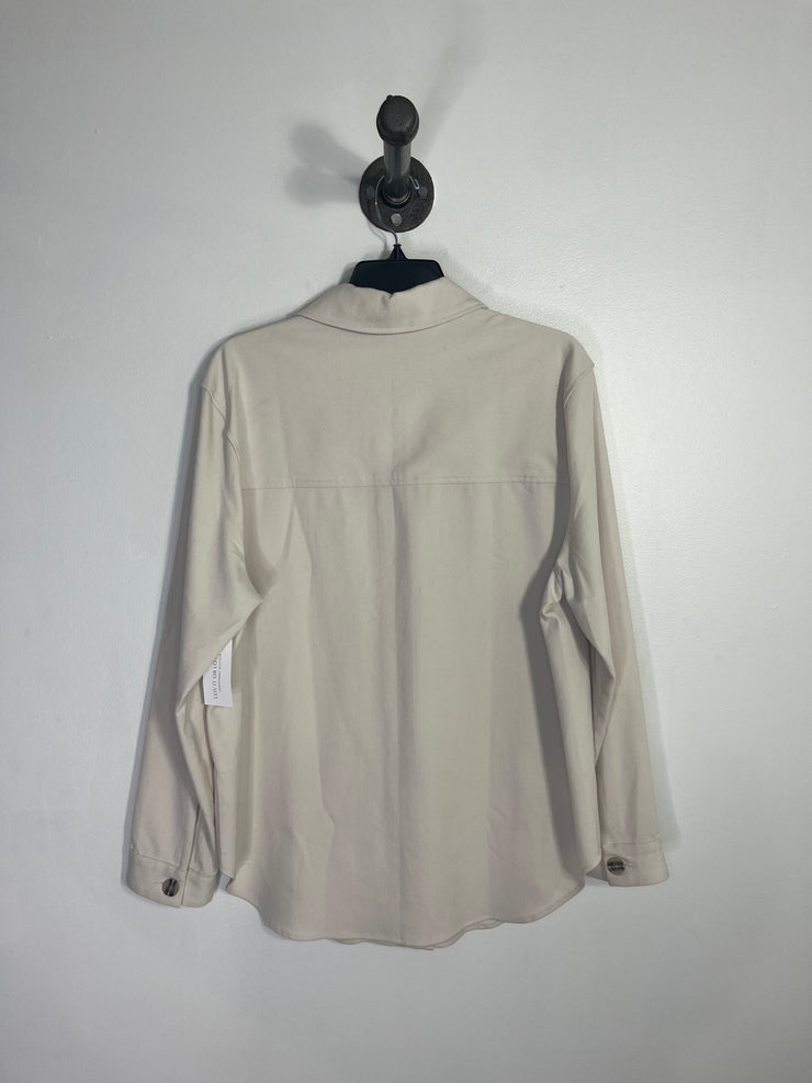 Rw & CO Cream Button Shacket