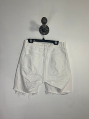 Agolde White Denim Shorts