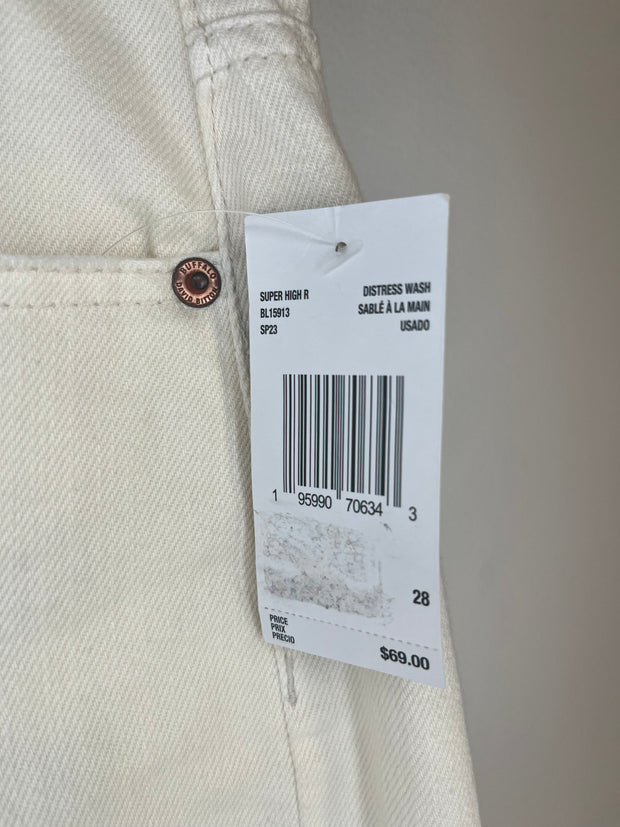 Short en jean couleur crème Buffalo