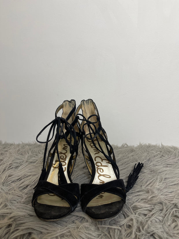 Sam Edelman Black Strappy Heel