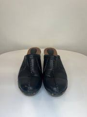 Clarks Black Slip On Heels