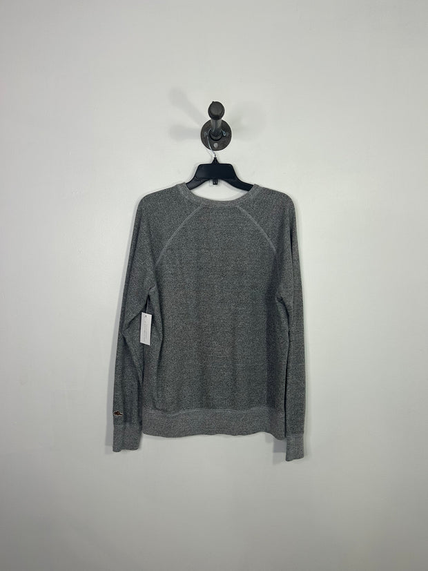 Roots Grey Knit Logo Sweater