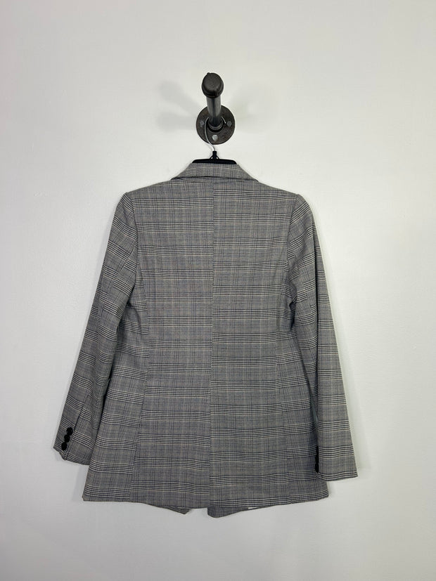 Roly Poly Plaid Button Blazer