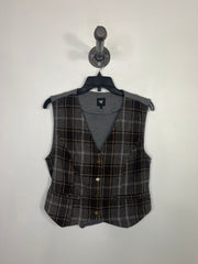 NU Denmark Grey Plaid Vest