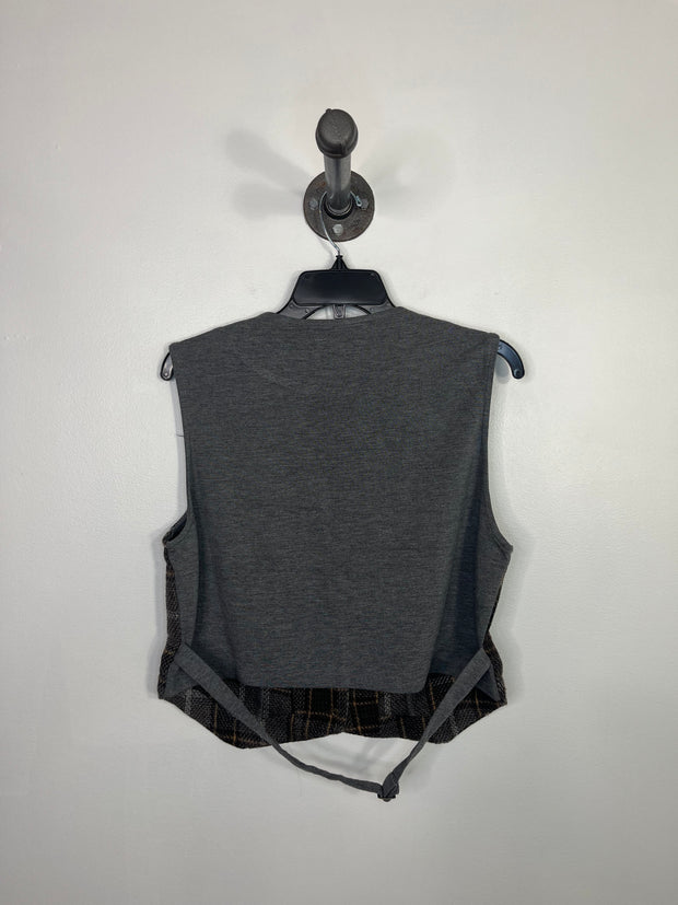 NU Denmark Grey Plaid Vest