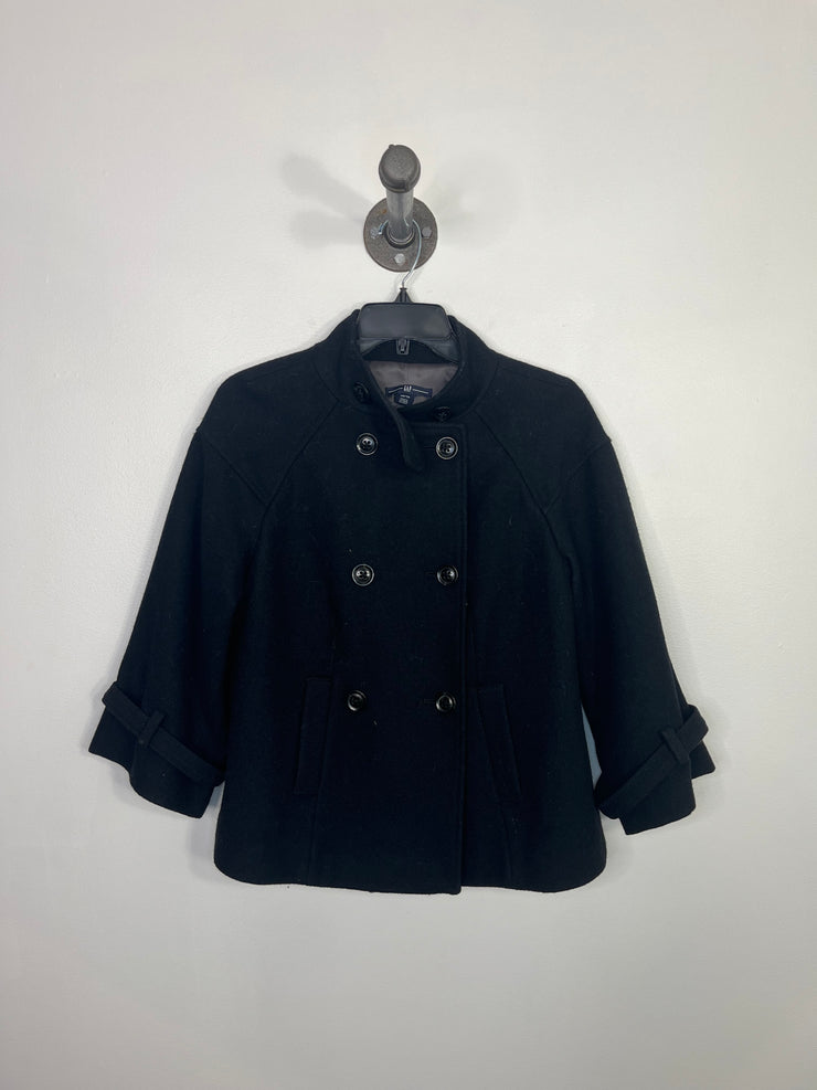 Gap Black Wool Peacoat