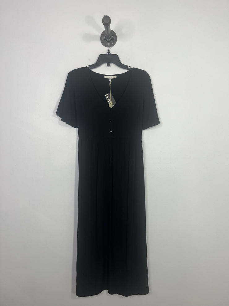 Monk & Lou Black Midi Dress