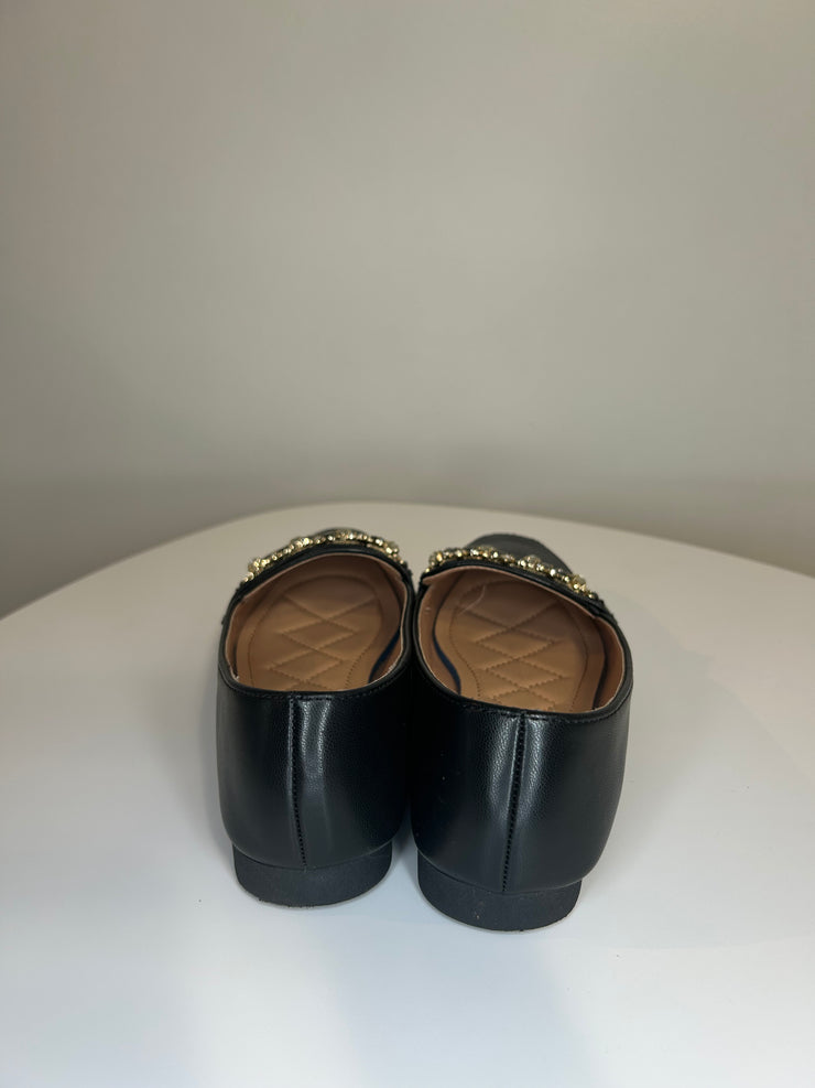 Patrizia Black Jeweled Loafers