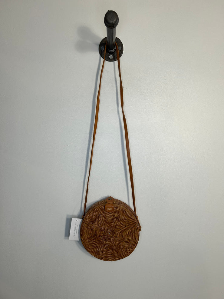 Folk Fortune Brn Circle Purse