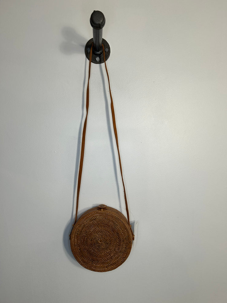 Folk Fortune Brn Circle Purse