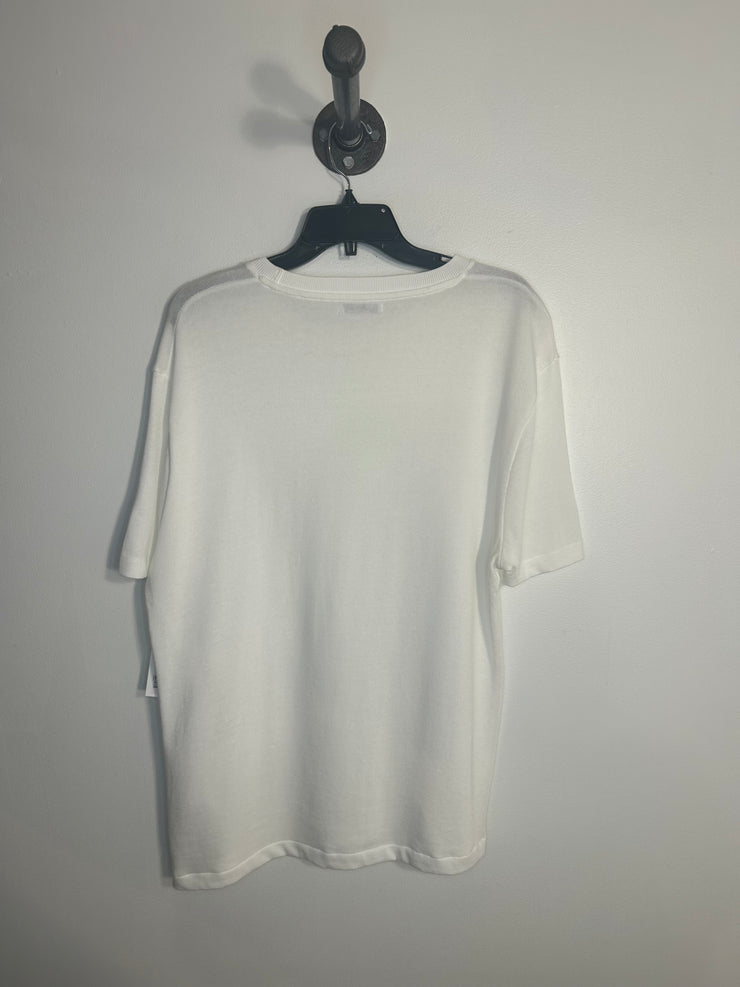Zara White Knit T-shirt