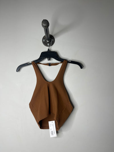 Sun Deh Brown Cross Neck Tank