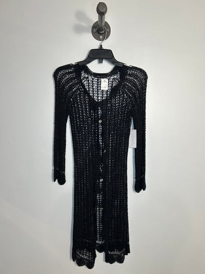 BCBG M. Black Knit Coverup