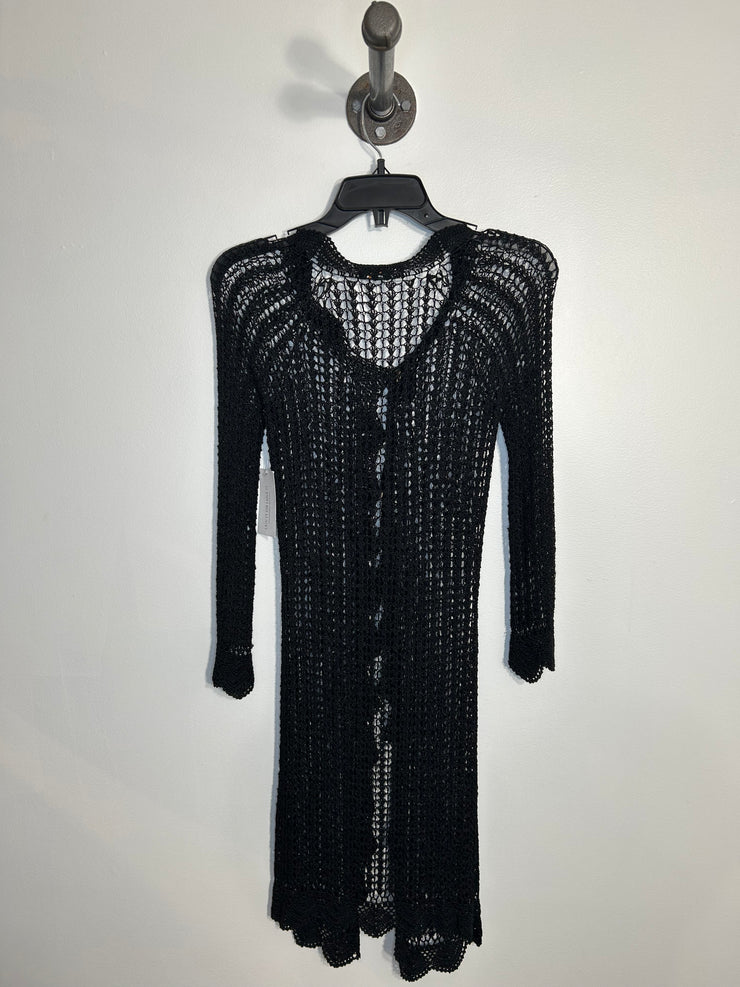BCBG M. Black Knit Coverup