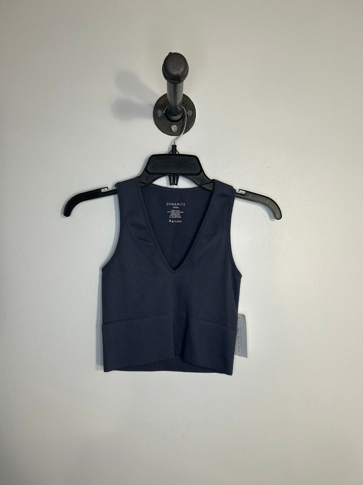 Dynamite Cropped Blue Tank