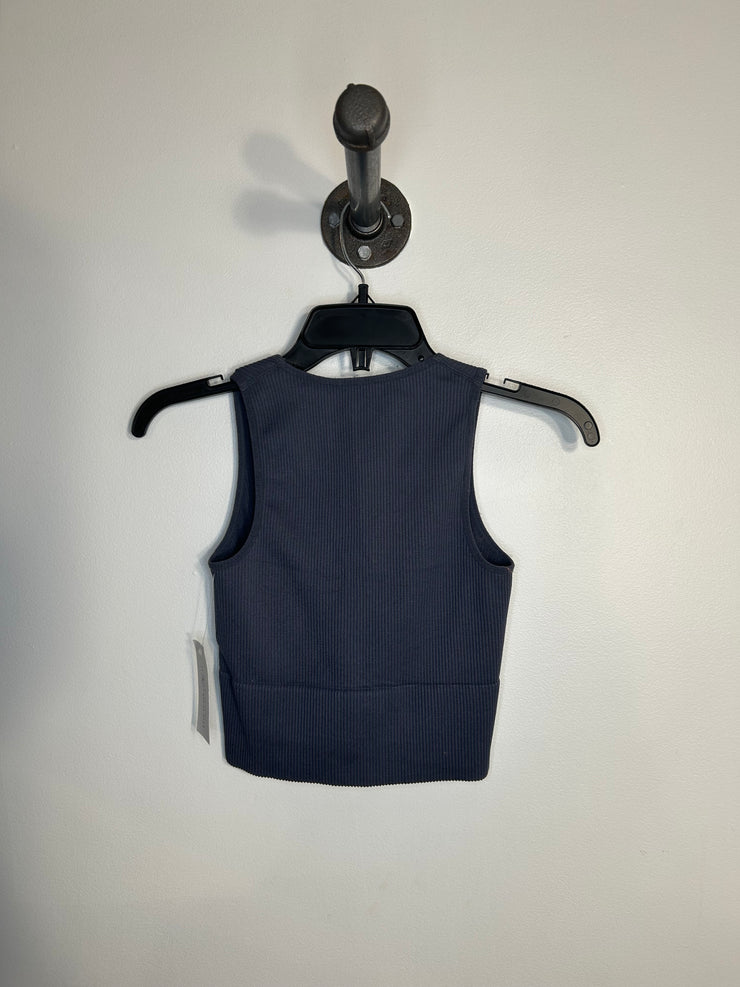 Dynamite Cropped Blue Tank