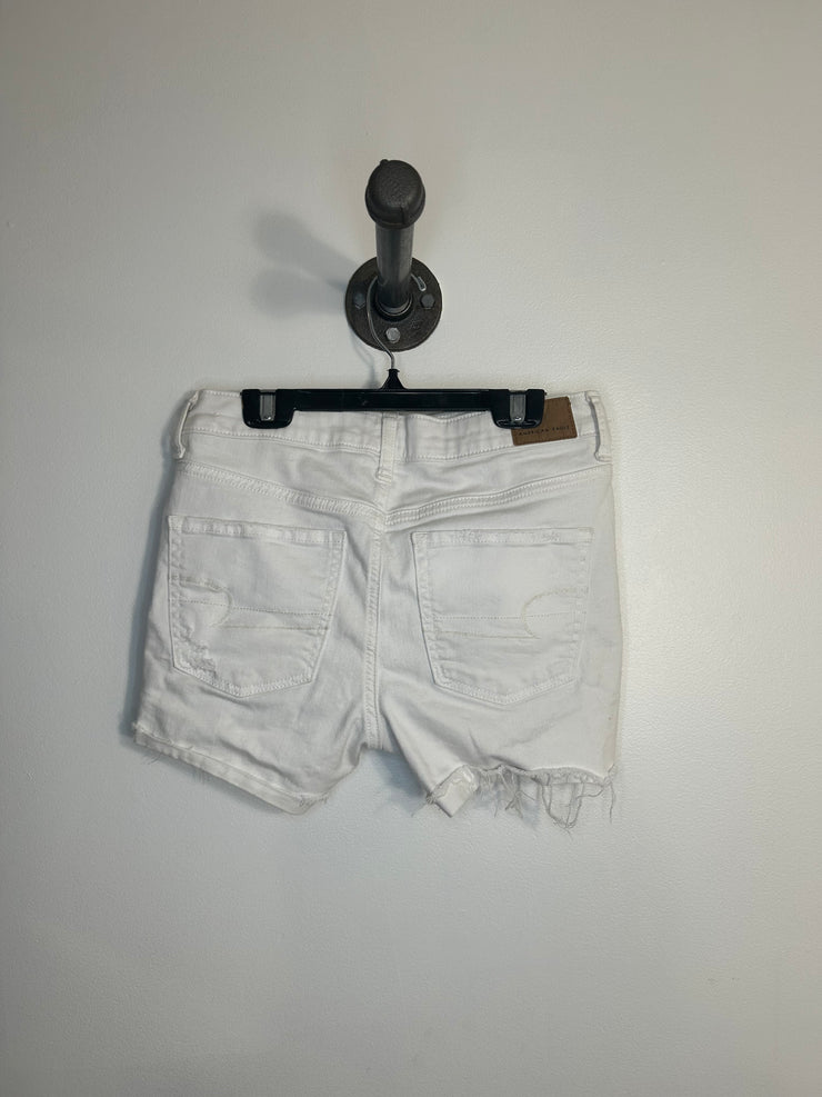 American E White Denim Shorts